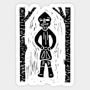 Odin (Black Ink Version) Sticker